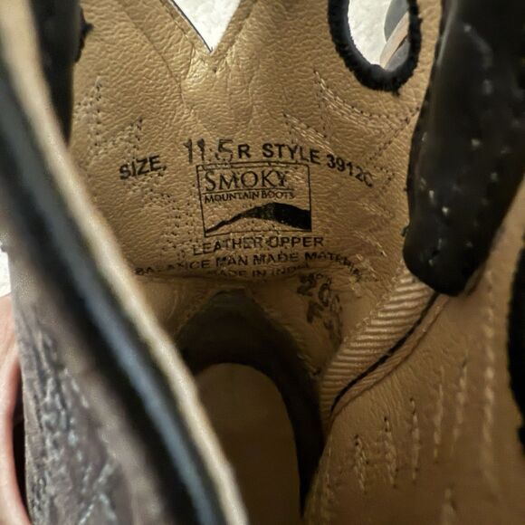 Smoky Mountain Blaze Western Design Square Toe Gray Youth Kids size 11.5 - Picture 7 of 8